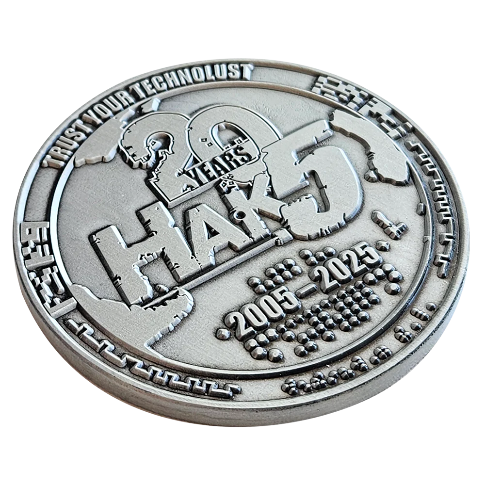 Hak5 Twenty Year Anniversary Challenge Coin